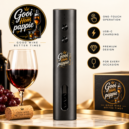 Gooi Hom Pappie 4-in-1 electric wine opener set, view 2
